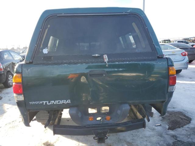 5TBRN3410YS108875 - 2000 TOYOTA TUNDRA ACCESS CAB SR5 GREEN photo 6