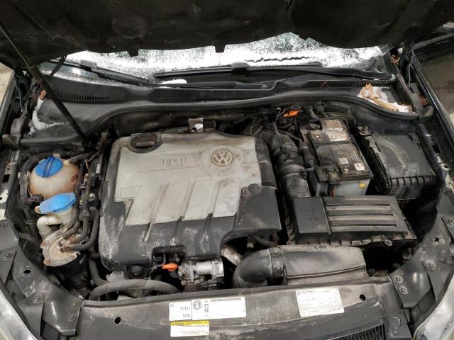 WVWNM7AJ9CW341165 - 2012 VOLKSWAGEN GOLF შავი ფოტო 11