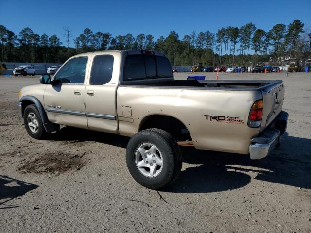 5TBBT44172S282852 - 2002 TOYOTA TUNDRA ACCESS CAB ოქროსფერი ფოტო 2