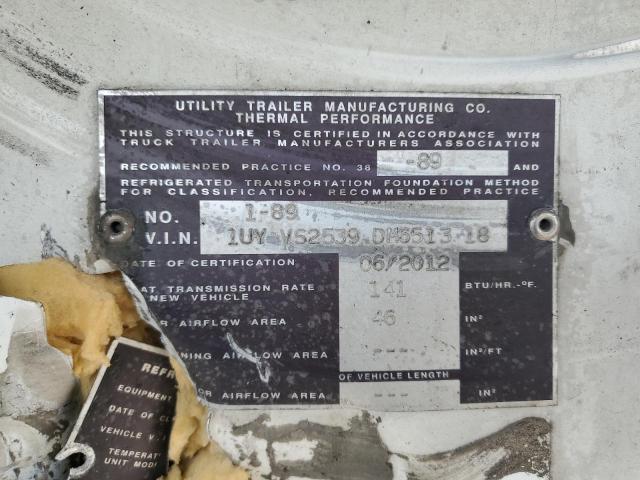 1UYVS2539DU651318 - 2013 UTILITY TRAILER WHITE photo 10