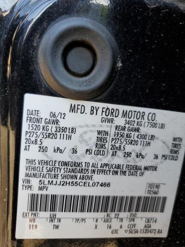 5LMJJ2H55CEL07466 - 2012 LINCOLN NAVIGATOR 黑色 照片 13