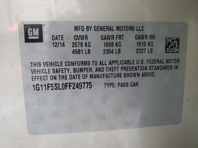 1G11F5SL0FF249775 - 2015 CHEVROLET MALIBU LTZ GOLD photo 13