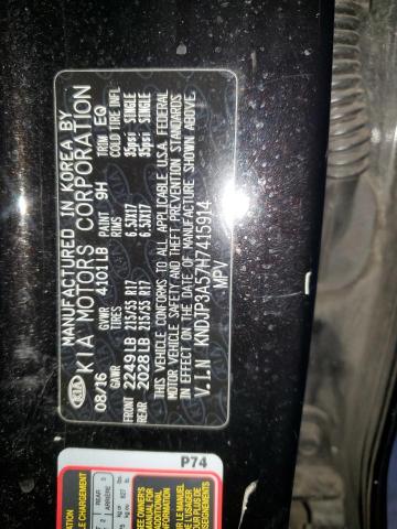 KNDJP3A57H7415914 - 2017 KIA SOUL + BLACK photo 12