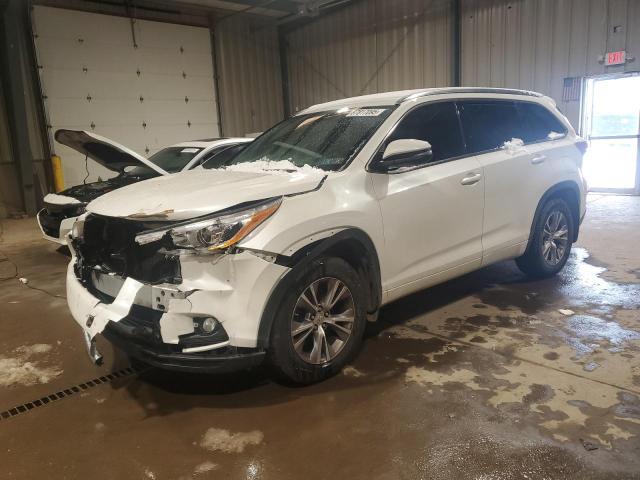 5TDJKRFH5ES005120 - 2014 TOYOTA HIGHLANDER XLE WHITE photo 1