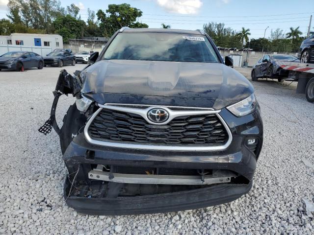 5TDGZRAH3LS010777 - 2020 TOYOTA HIGHLANDER XLE BLACK photo 5