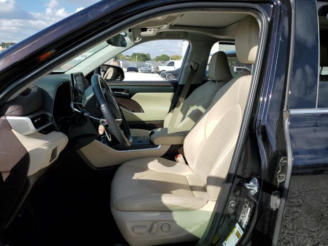 5TDGZRAH3LS010777 - 2020 TOYOTA HIGHLANDER XLE BLACK photo 7