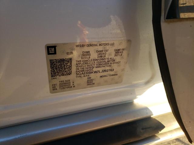 5GAERBKW7LJ202763 - 2020 BUICK ENCLAVE ESSENCE WHITE photo 13