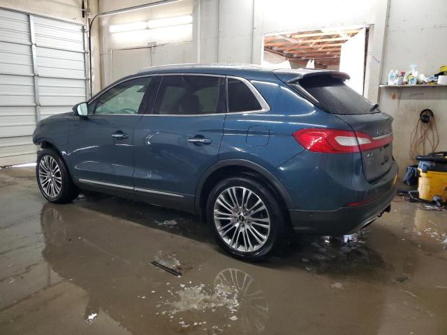 2LMPJ8LR0GBL44179 - 2016 LINCOLN MKX RESERVE Көк фото 2