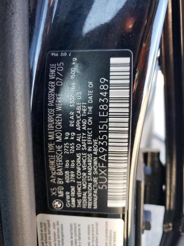 5UXFA93515LE83489 - 2005 BMW X5 4.8IS BLACK photo 13