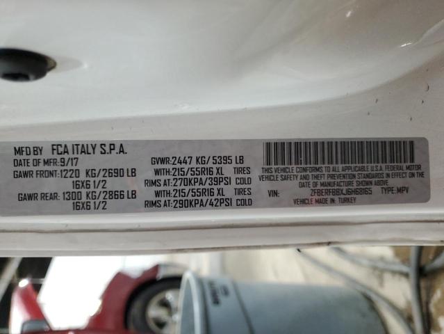 ZFBERFBBXJ6H68165 - 2018 RAM PROMASTER SLT WHITE photo 13