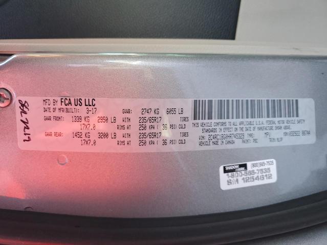 2C4RC1BG0HR745329 - 2017 CHRYSLER PACIFICA TOURING L Gümüş foto 13