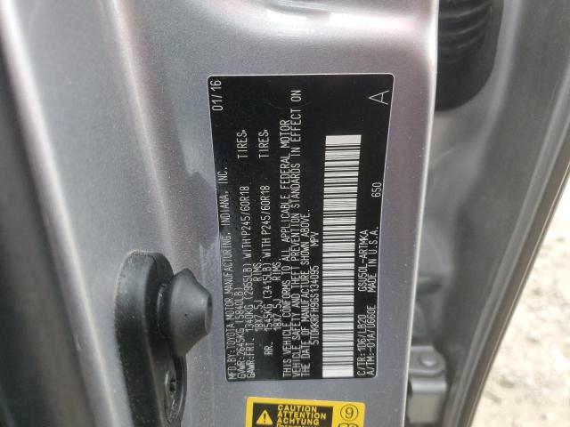 5TDKKRFH9GS134095 - 2016 TOYOTA HIGHLANDER XLE 银色 照片 14