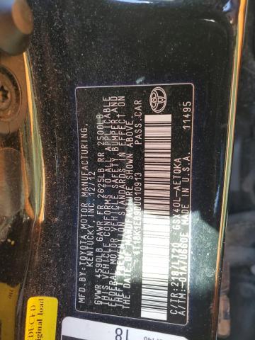 4T1BK1EB9DU010913 - 2013 TOYOTA AVALON BASE 黑色 照片 12