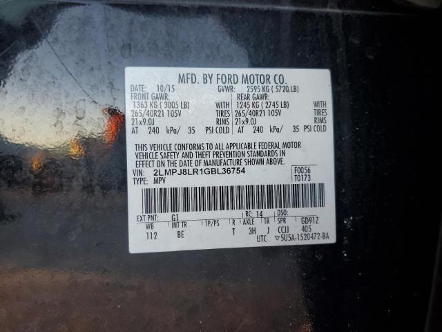 2LMPJ8LR1GBL36754 - 2016 LINCOLN MKX RESERVE BLACK photo 14