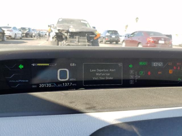 JTDKARFP1H3040600 - 2017 TOYOTA PRIUS PRIM ვერცხლისფერი ფოტო 9