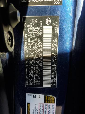 JTKDE3B76A0310453 - 2010 TOYOTA SCION TC 蓝色 照片 12