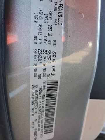 2C4RC1BG9JR269734 - 2018 CHRYSLER PACIFICA TOURING L SILVER photo 13