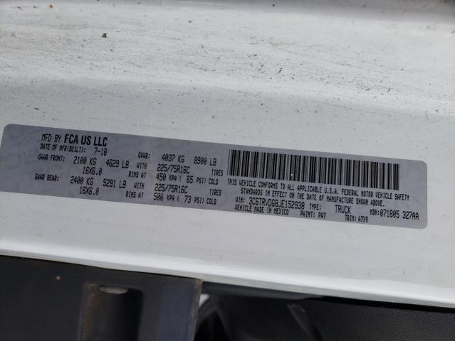 3C6TRVDG8JE152938 - 2018 RAM PROMASTER 2500 HIGH WHITE photo 13