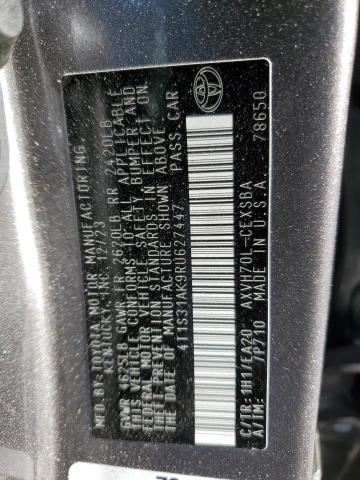 4T1S31AK9RU627447 - 2024 TOYOTA CAMRY SE NIGHT SHADE CHARCOAL photo 13