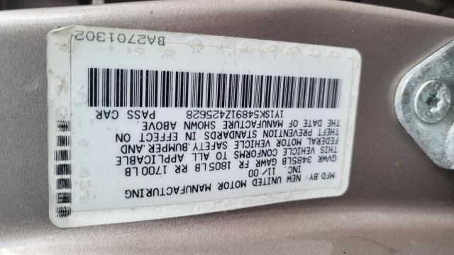 1Y1SK54891Z425628 - 2001 CHEVROLET GEO PRIZM BASE SILVER photo 10
