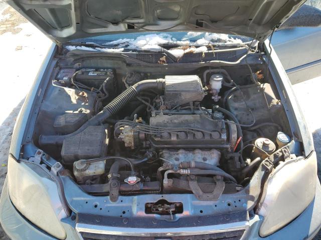 2HGEJ6617YH605468 - 2000 HONDA CIVIC BASE BLUE photo 11