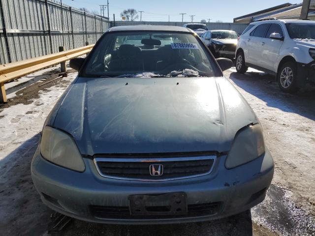 2HGEJ6617YH605468 - 2000 HONDA CIVIC BASE BLUE photo 5
