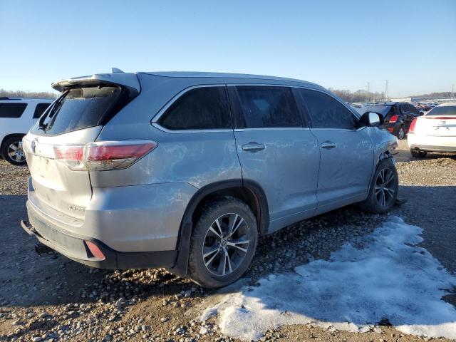 5TDJKRFH2GS269138 - 2016 TOYOTA HIGHLANDER XLE 银色 照片 3