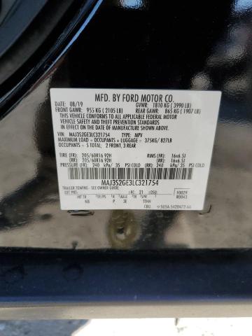 MAJ3S2GE3LC321754 - 2020 FORD ECOSPORT SE Schwarz Foto 13