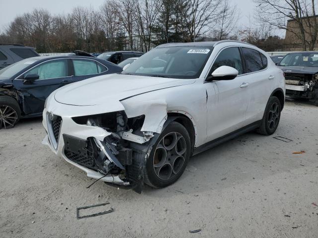 ZASFAKBN8J7B87421 - 2018 ALFA ROMEO STELVIO TI WHITE photo 1