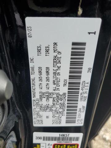 5TFMA5DB5PX124208 - 2023 TOYOTA TUNDRA CREWMAX PLATINUM შავი ფოტო 12