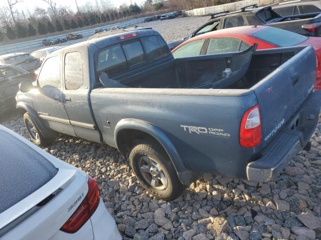 5TBBT44155S458155 - 2005 TOYOTA TUNDRA ACCESS CAB SR5 BLUE photo 2