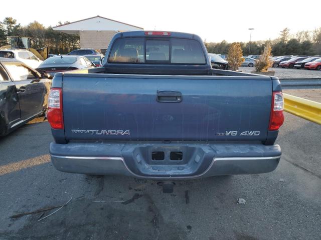 5TBBT44155S458155 - 2005 TOYOTA TUNDRA ACCESS CAB SR5 BLUE photo 6