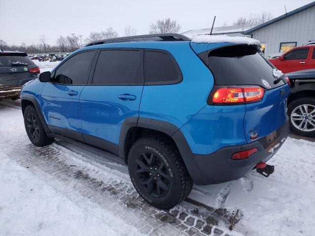 1C4PJMBX2JD551263 - 2018 JEEP CHEROKEE TRAILHAWK BLUE photo 2