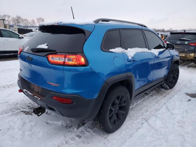 1C4PJMBX2JD551263 - 2018 JEEP CHEROKEE TRAILHAWK BLUE photo 3