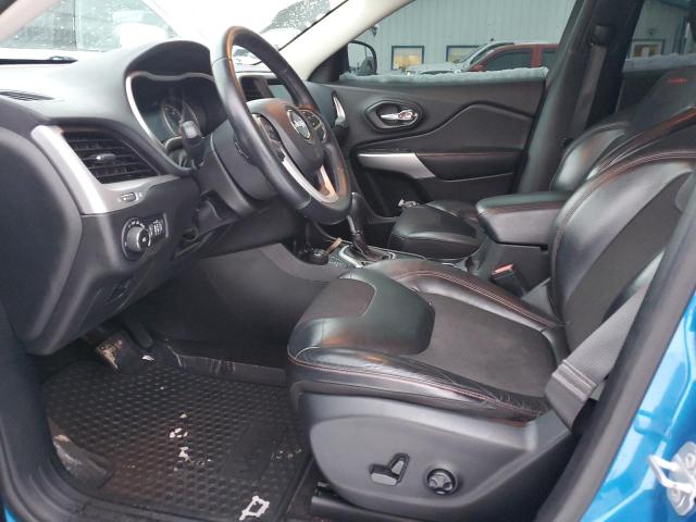 1C4PJMBX2JD551263 - 2018 JEEP CHEROKEE TRAILHAWK BLUE photo 7