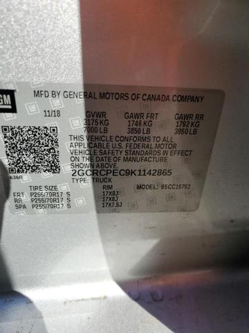 2GCRCPEC9K1142865 - 2019 CHEVROLET SILVERADO C1500 LT SILVER photo 14