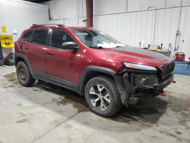 1C4PJMBS4HW504142 - 2017 JEEP CHEROKEE TRAILHAWK BURGUNDY photo 4