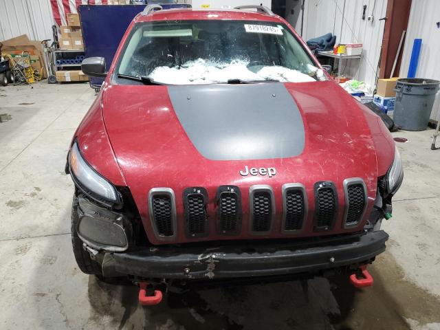 1C4PJMBS4HW504142 - 2017 JEEP CHEROKEE TRAILHAWK BURGUNDY photo 5