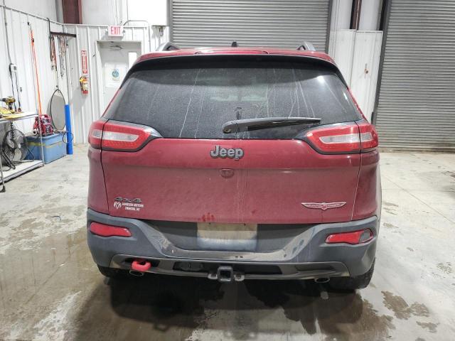 1C4PJMBS4HW504142 - 2017 JEEP CHEROKEE TRAILHAWK BURGUNDY photo 6