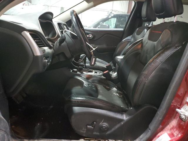 1C4PJMBS4HW504142 - 2017 JEEP CHEROKEE TRAILHAWK BURGUNDY photo 7