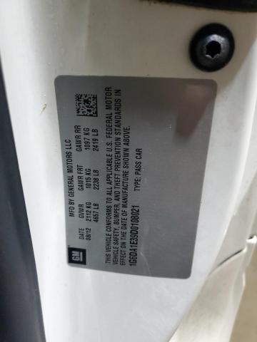 1G6DA1E39D0108021 - 2013 CADILLAC CTS WHITE photo 12