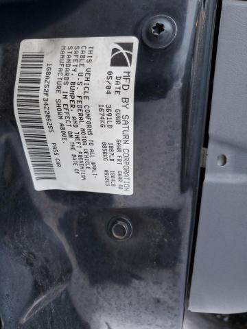 1G8AZ52F34Z206255 - 2004 SATURN ION LEVEL 2 CHARCOAL photo 12