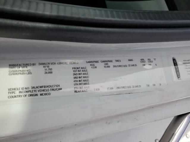 3ALACWFB5KDLC7124 - 2019 FREIGHTLINER M2 106 MEDIUM DUTY WHITE photo 10