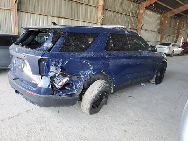 1FM5K8ABXPGA07114 - 2023 FORD EXPLORER POLICE INTERCEPTOR 蓝色 照片 3