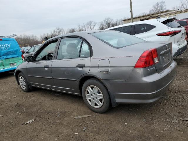 2HGES16305H592947 - 2005 HONDA CIVIC DX VP ნაცრისფერი ფოტო 2