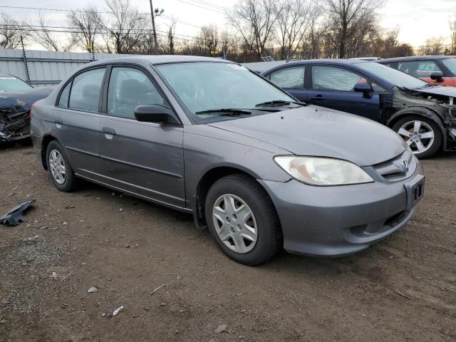 2HGES16305H592947 - 2005 HONDA CIVIC DX VP ნაცრისფერი ფოტო 4