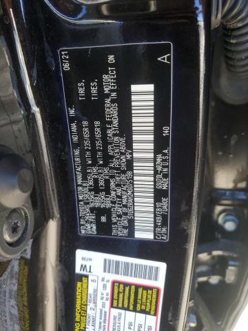 5TDGZRAH2MS075198 - 2021 TOYOTA HIGHLANDER XLE 黑色 照片 13