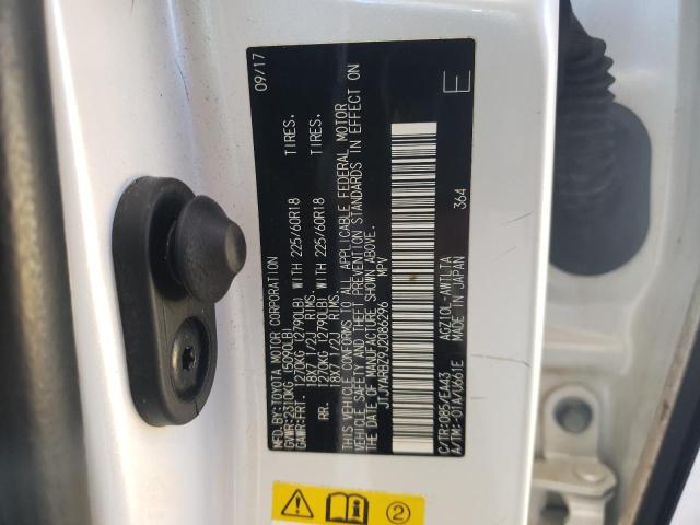 JTJYARBZ9J2086296 - 2018 LEXUS NX 300 BASE თეთრი ფოტო 12