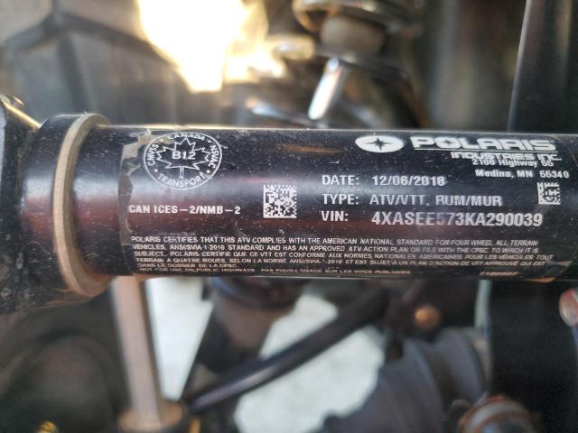 4XASEE573KA290039 - 2019 POLARIS SPORTSMAN 570 EPS 绿色 照片 10