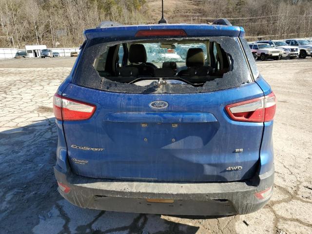 MAJ6S3GL3LC364010 - 2020 FORD ECOSPORT SE ლურჯი ფოტო 6